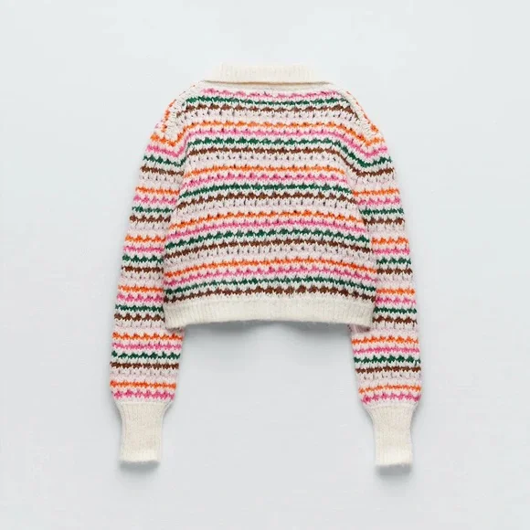 Zara knit cardigan🌈 - Picture 4 of 7